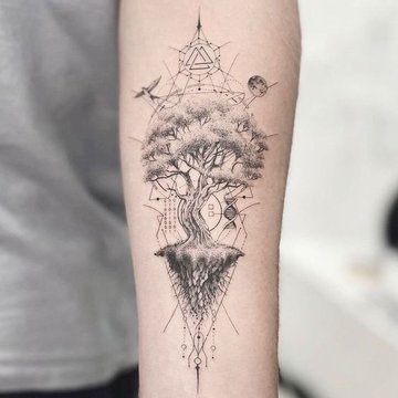 tatuaje del árbol de la vida