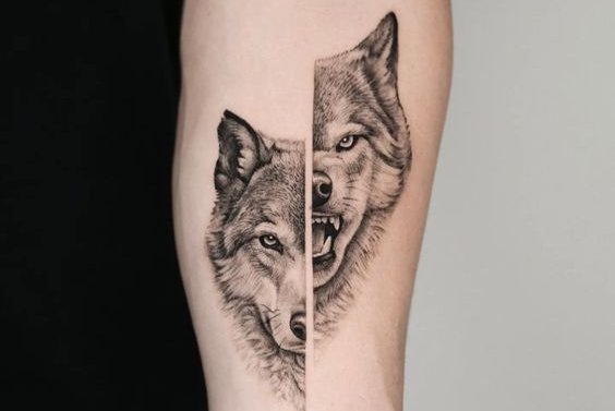 tatuaje lobo