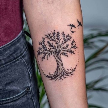 tatuaje del árbol de la vida