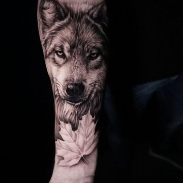 tatuaje lobo