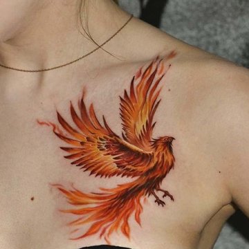 ave fenix tatuaje