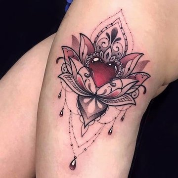 flor de loto tatuaje