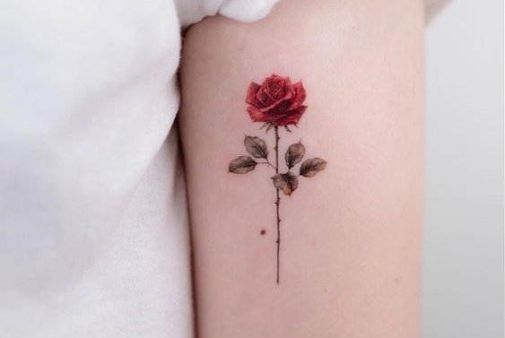 tatuaje rosa
