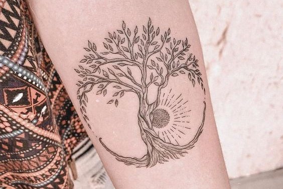 tatuaje del árbol de la vida