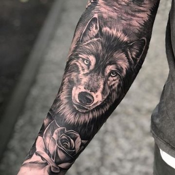 tatuaje lobo