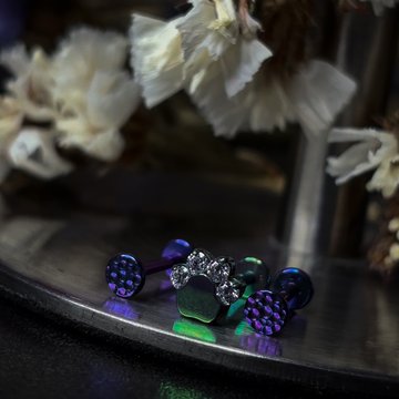 Joyería anodizada para piercings