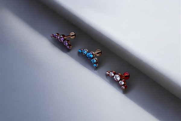 Joyería anodizada para piercings