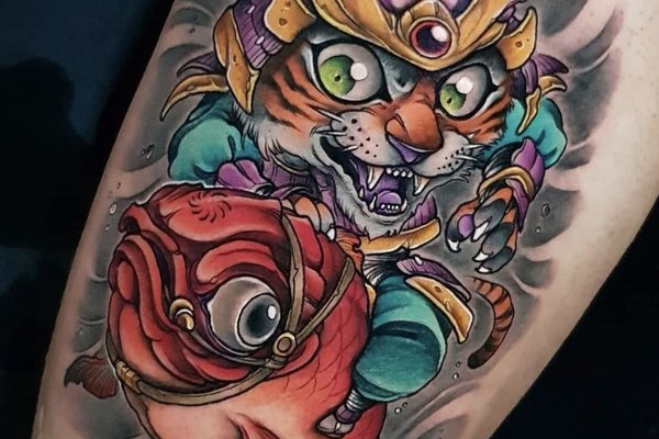 New School tattoo style