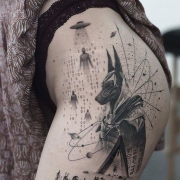 tatuaje anubis