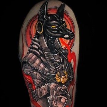 tatuaje anubis