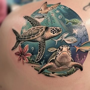 tatuajes tortuga
