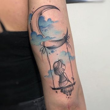 tatuaje luna