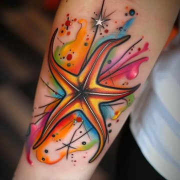 tatuaje estrella de mar