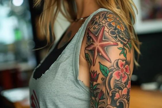 tatuaje estrella de mar