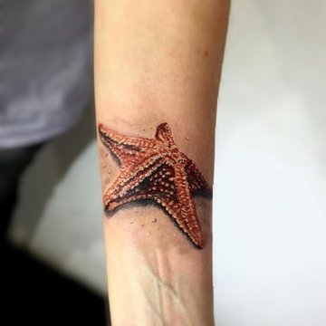tatuaje estrella de mar