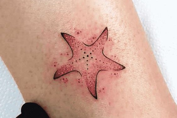 tatuaje estrella de mar