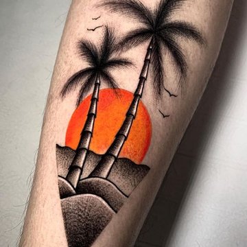 tatuaje de palma