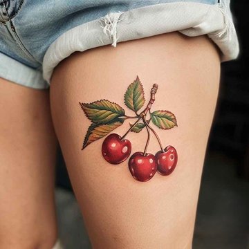 tatuaje cereza