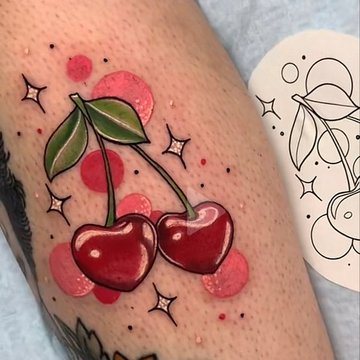 tatuaje cereza