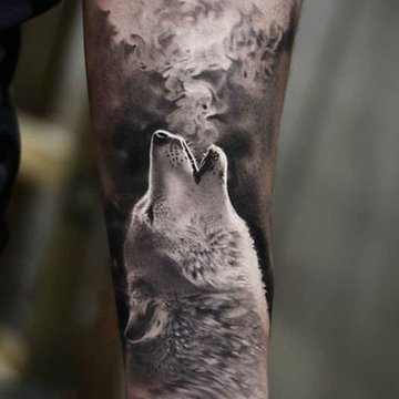 tatuaje lobo